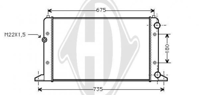 DIEDERICHS Radiator, engine cooling DIEDERICHS Climate
