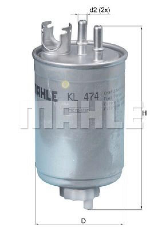 MAHLE Fuel filter