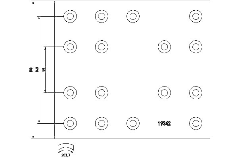 TEXTAR Brake Lining Kit, drum brake