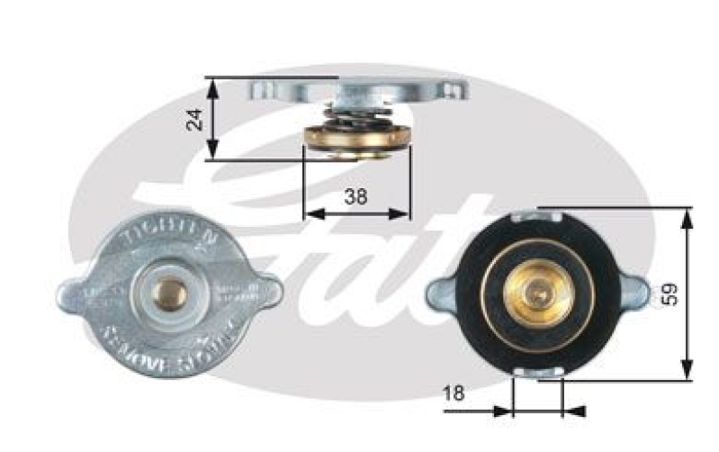 GATES Cap, radiator