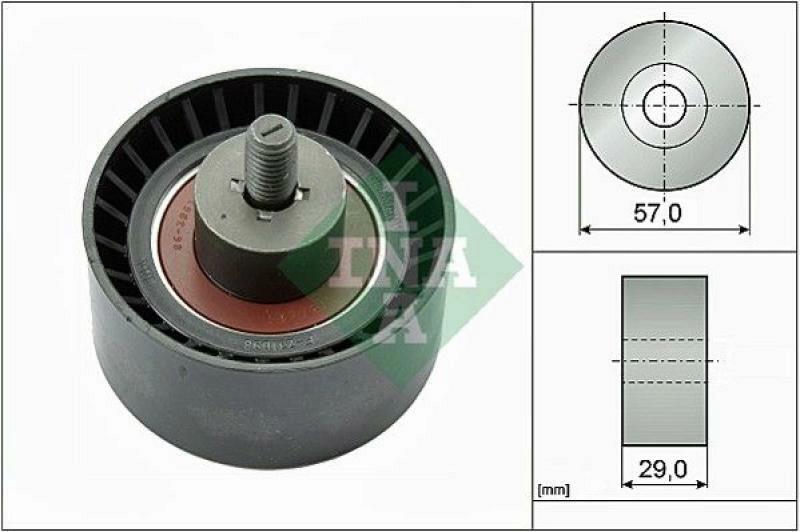 INA Deflection/Guide Pulley, timing belt