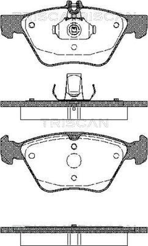 TRISCAN Brake Pad Set, disc brake