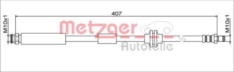 METZGER Bremsschlauch 4111801