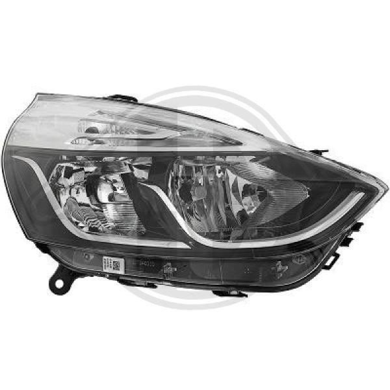1x Diederichs Hauptscheinwerfer H7 H1 Rechts passend f&uuml;r Renault Clio 4 0.9 1.2