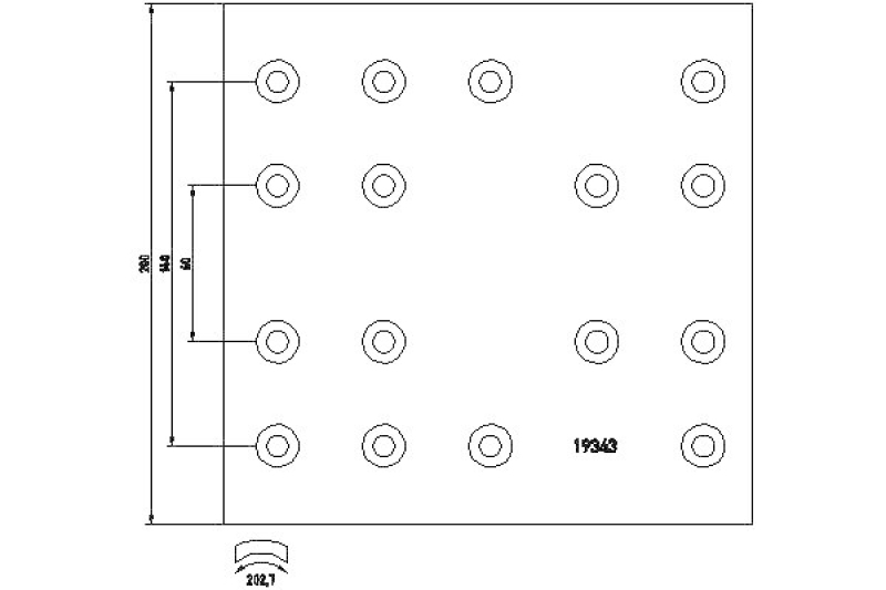 TEXTAR Brake Lining Kit, drum brake