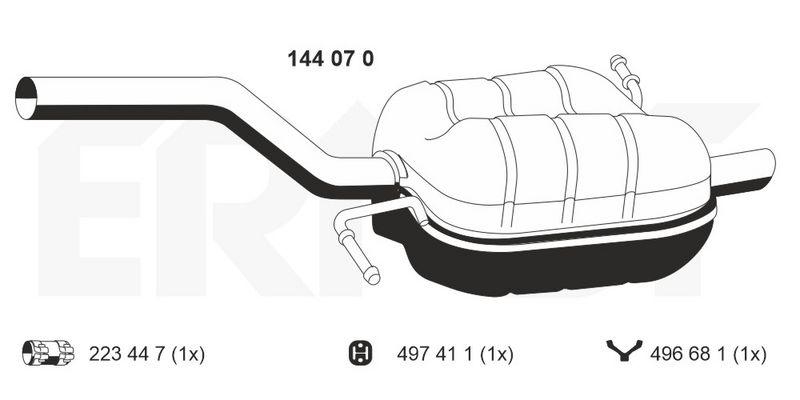 ERNST Endschalld&auml;mpfer