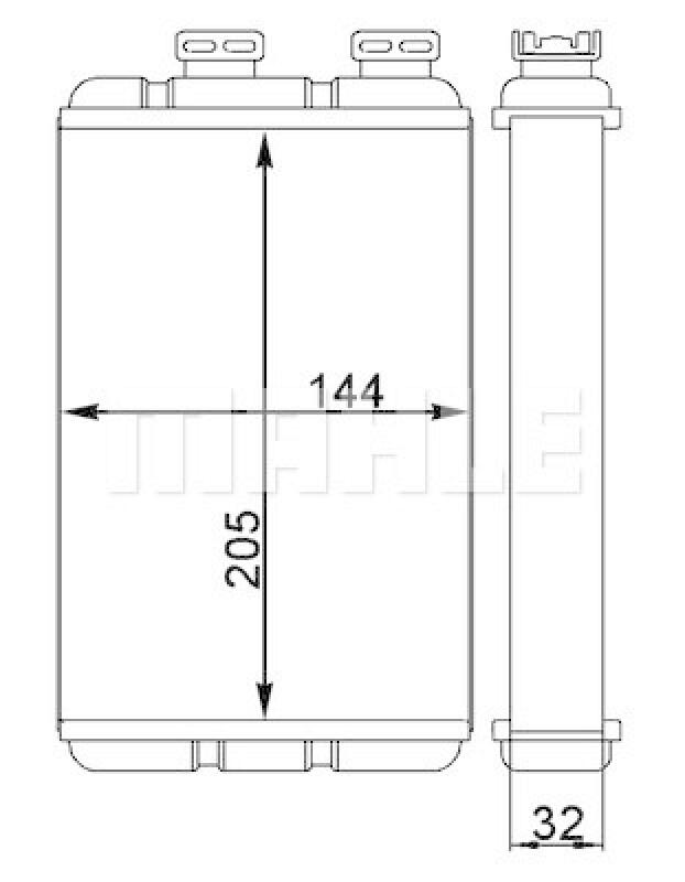 MAHLE Wärmetauscher, Innenraumheizung
