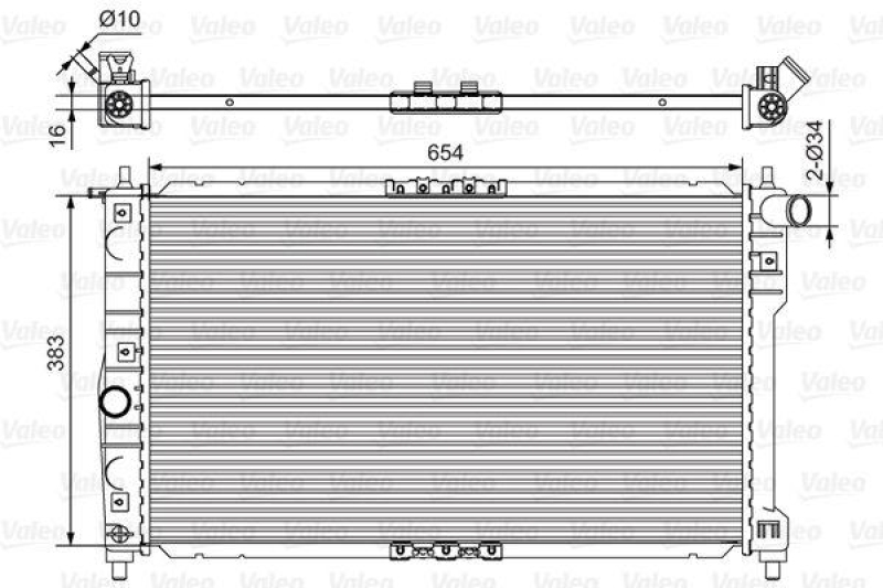 VALEO Radiator, engine cooling