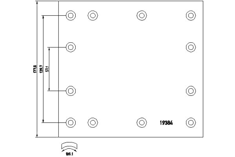 TEXTAR Brake Lining Kit, drum brake