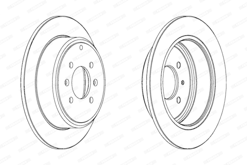 2x FERODO Brake Disc PREMIER Coat+ disc