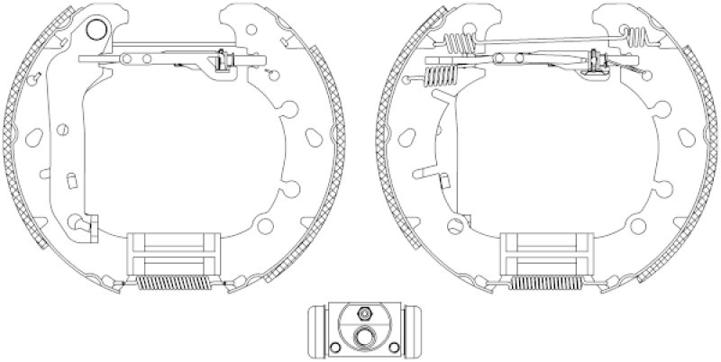 HELLA Bremsbackensatz Shoe Kit Pro