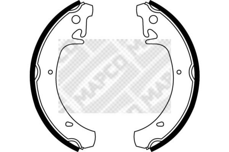 MAPCO Brake Shoe Set