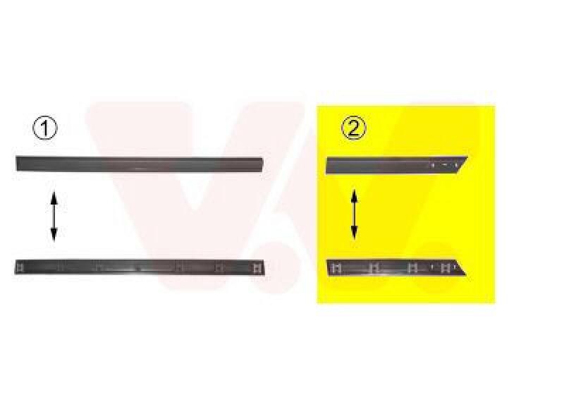 VAN WEZEL Trim/Protective Strip, sidewall