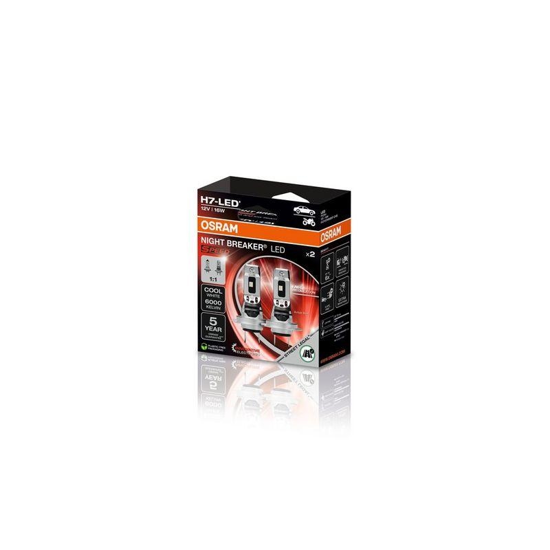 2x OSRAM H7 Speed LED Glühlampen Birnen Set 6000k helleres Licht Umrüstkit 2025