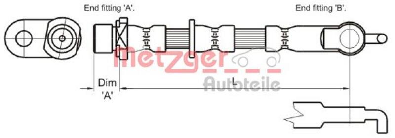 METZGER Bremsschlauch