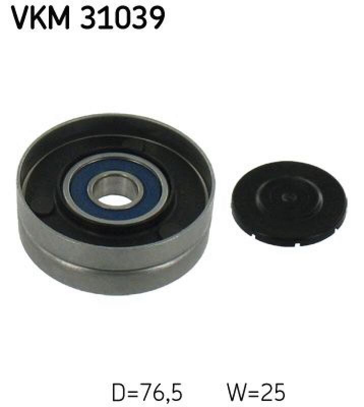 SKF Umlenk-/F&uuml;hrungsrolle, Keilrippenriemen VKM 31039