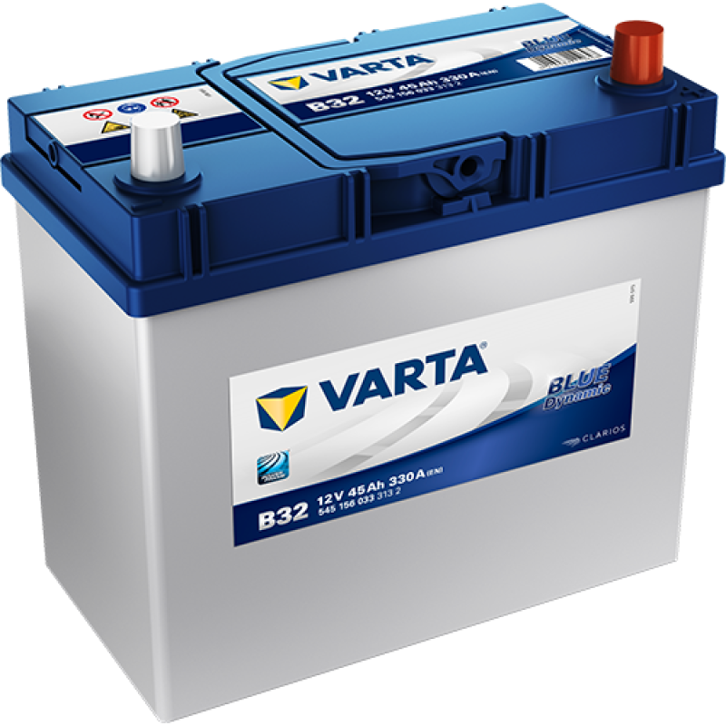 VARTA Autobatterie Starterbatterie Batterie Blue Dynamic GUG 12V 45Ah 330A B00