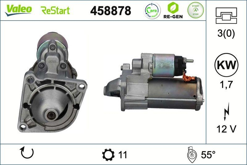 VALEO Starter VALEO RE-GEN STOP&START - AT 458878