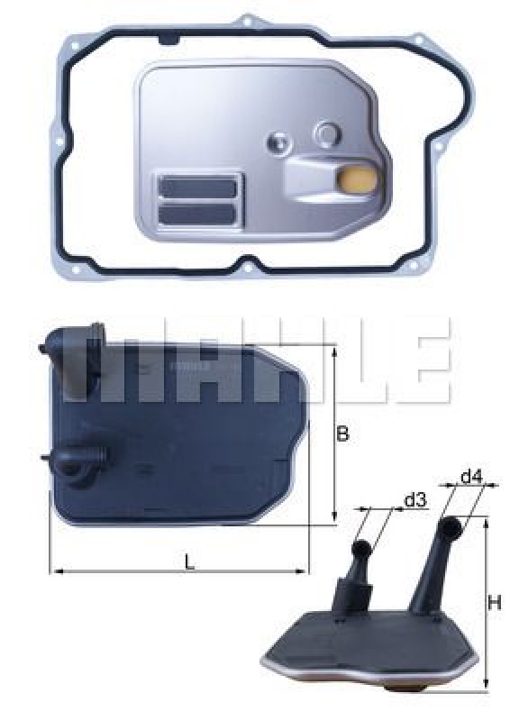 KNECHT Hydraulic Filter, automatic transmission