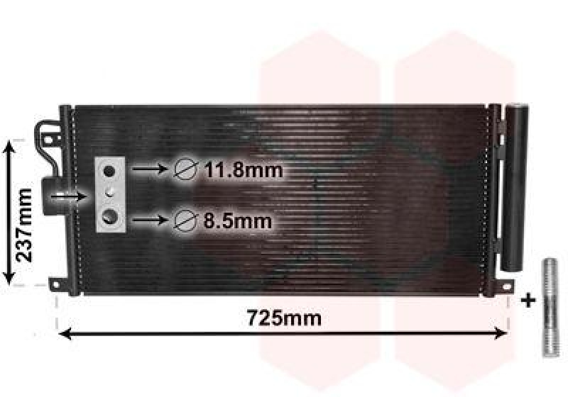 VAN WEZEL Kondensator, Klimaanlage *** IR PLUS *** 37005638