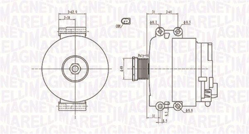 MAGNETI MARELLI Generator 63731774010