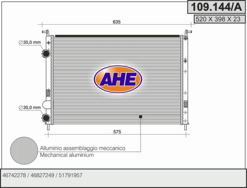 AHE Kühler, Motorkühlung