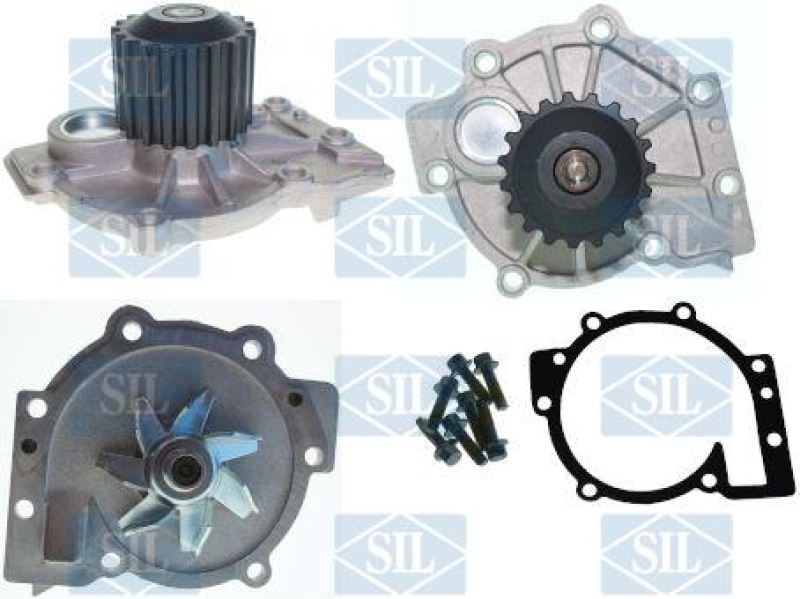 Saleri SIL Wasserpumpe, Motork&uuml;hlung