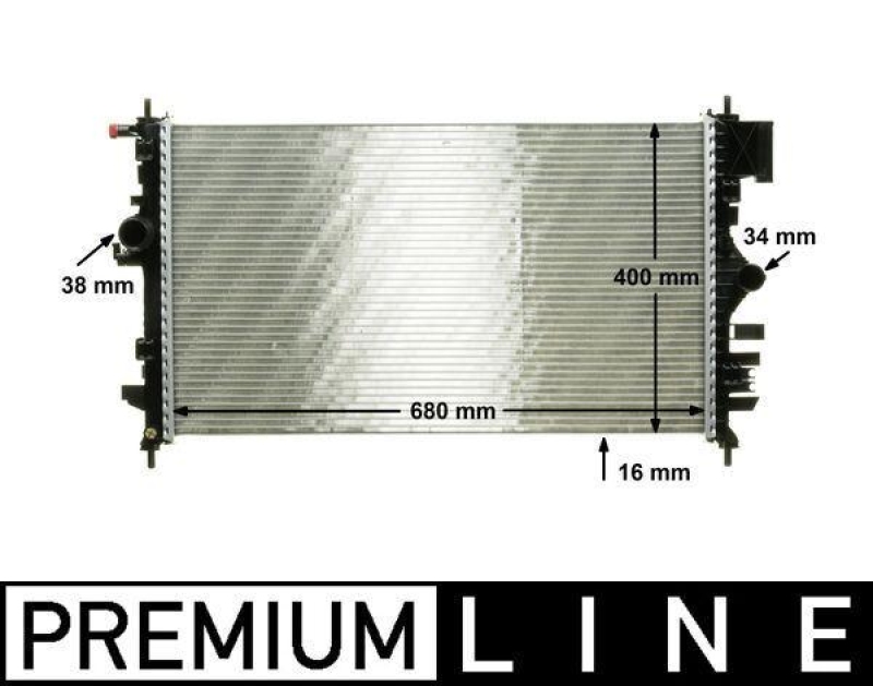 MAHLE Radiator, engine cooling BEHR *** PREMIUM LINE ***
