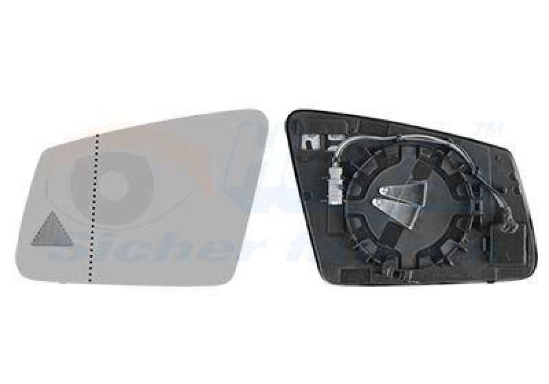 VAN WEZEL Mirror Glass, outside mirror * HAGUS *