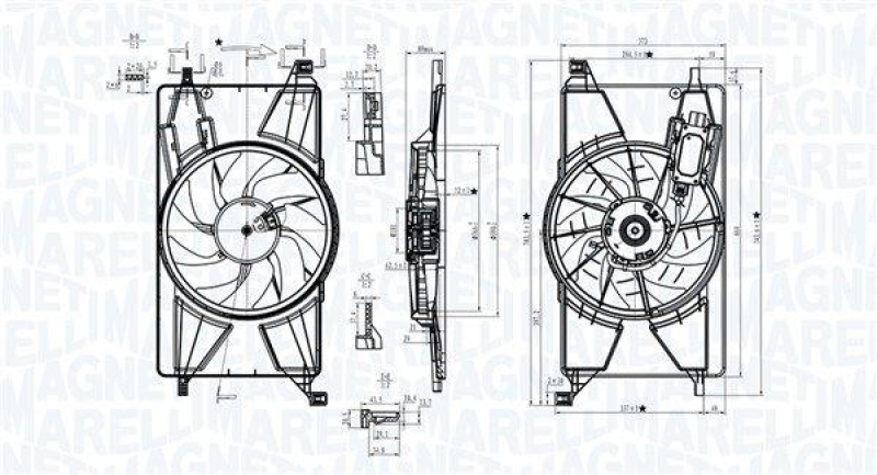 MAGNETI MARELLI L&uuml;fter, Motork&uuml;hlung 69422834010