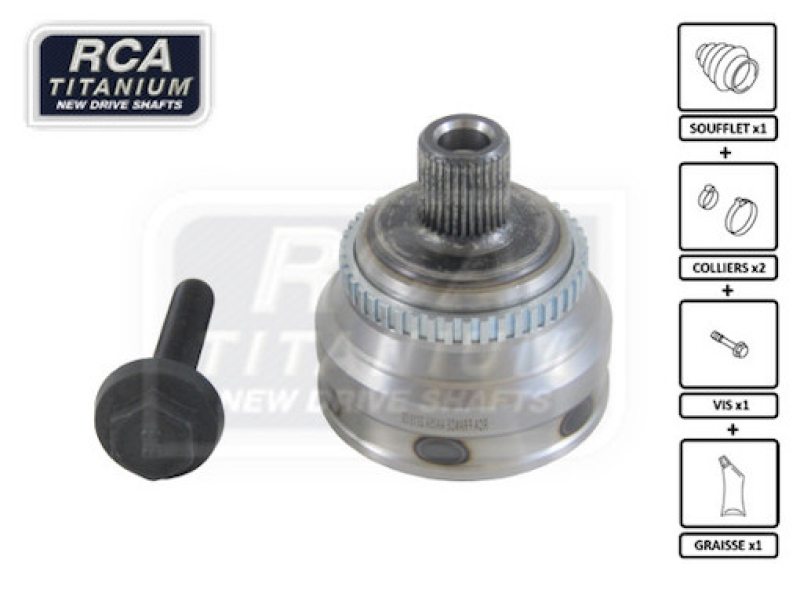 RCA FRANCE Joint Kit, drive shaft NEW CV JOINT