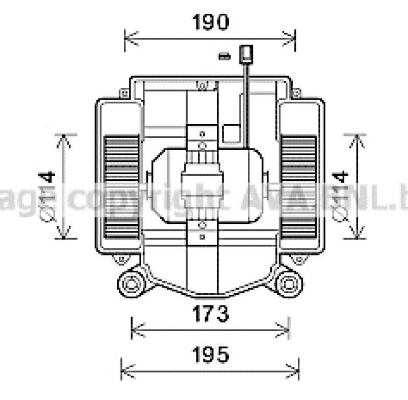 AVA QUALITY COOLING Elektromotor, Innenraumgebläse