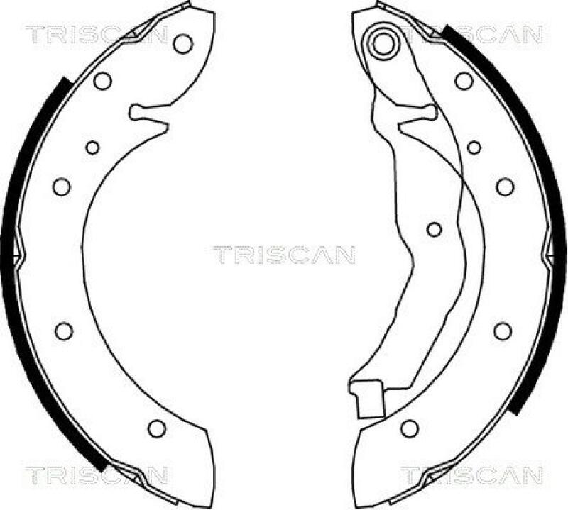 TRISCAN Brake Shoe Set