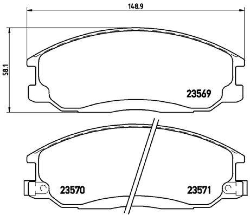 Brembo Bremsscheiben + Bremsbeläge Vorne Hinten passend für Ssangyong Rexton W