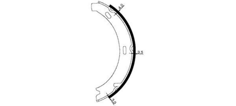 TEXTAR Brake Shoe Set, parking brake