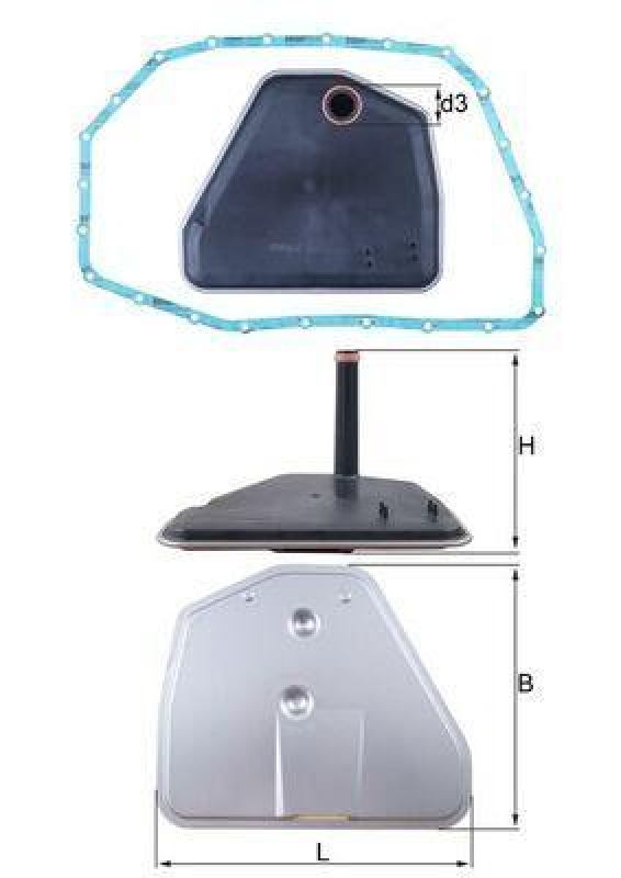 KNECHT Hydraulic Filter, automatic transmission