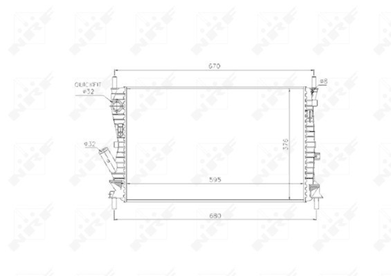 NRF Radiator, engine cooling