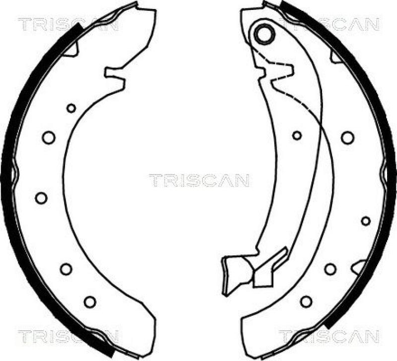 TRISCAN Brake Shoe Set
