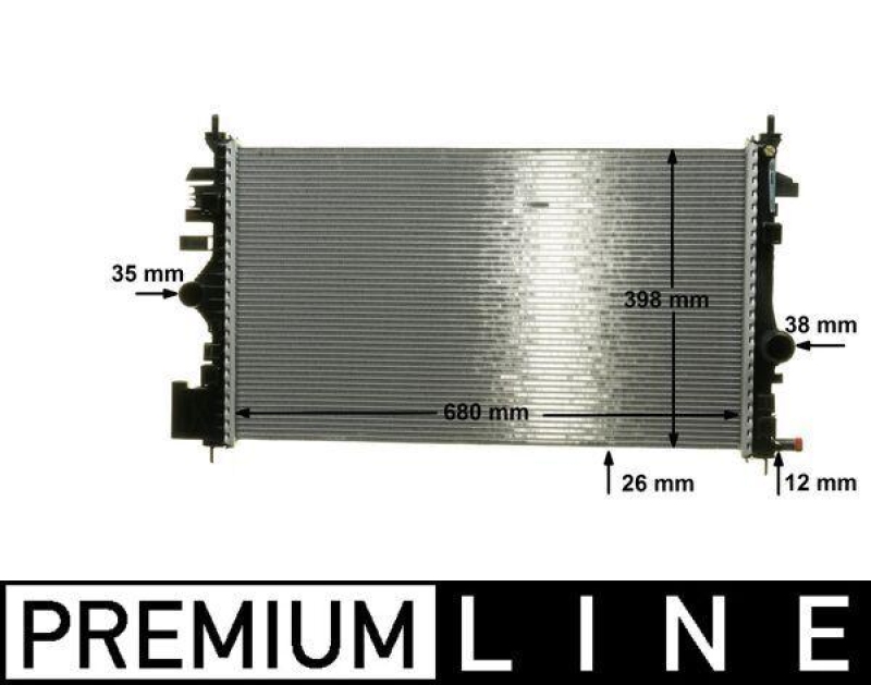 MAHLE Radiator, engine cooling BEHR *** PREMIUM LINE ***