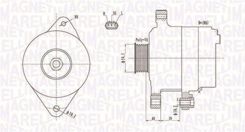 MAGNETI MARELLI Generator 63731800010