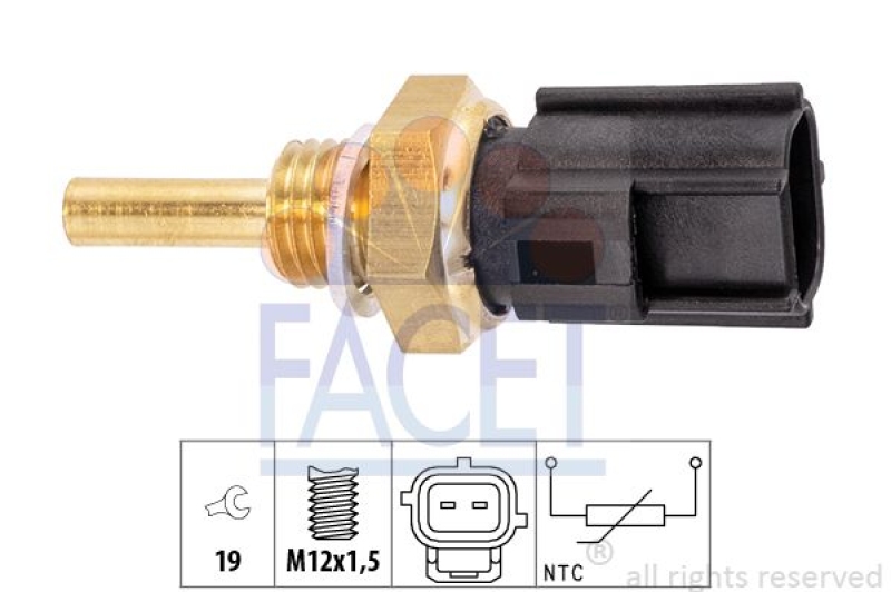 FACET Sensor, Kühlmitteltemperatur Made in Italy - OE Equivalent