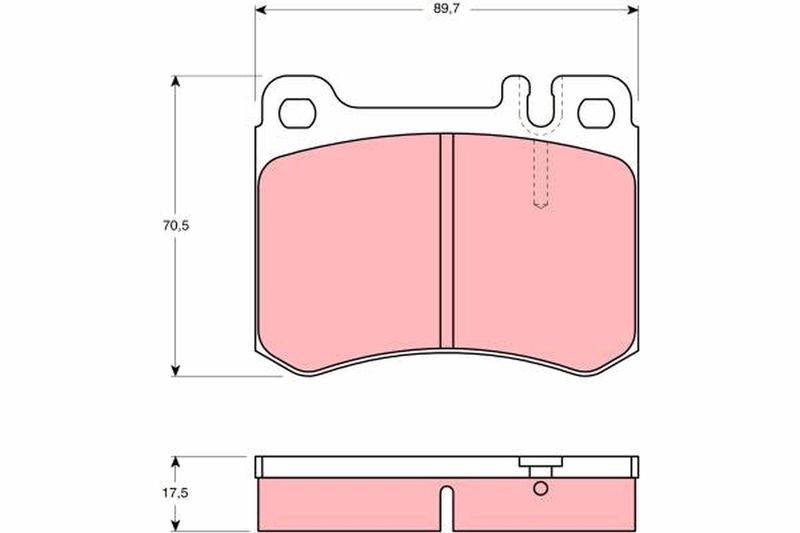 TRW Brake Pad Set, disc brake