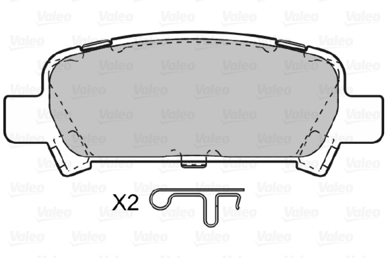 VALEO Brake Pad Set, disc brake