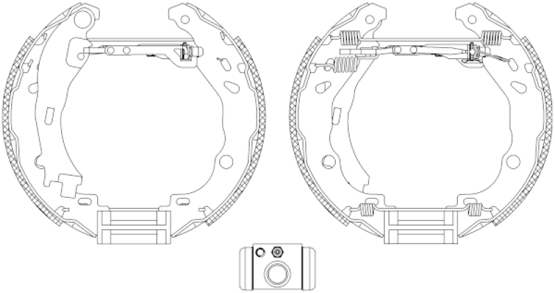 HELLA Bremsbackensatz Shoe Kit Pro