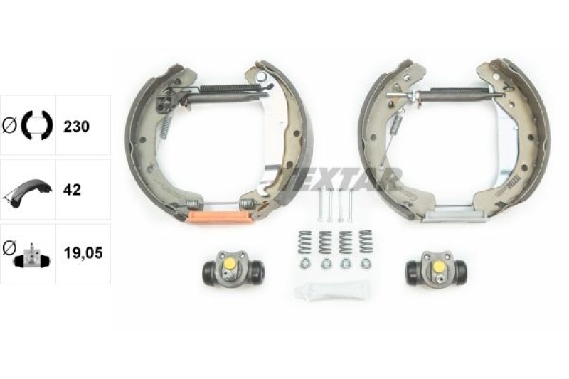 TEXTAR Brake Shoe Set Shoe Kit Pro