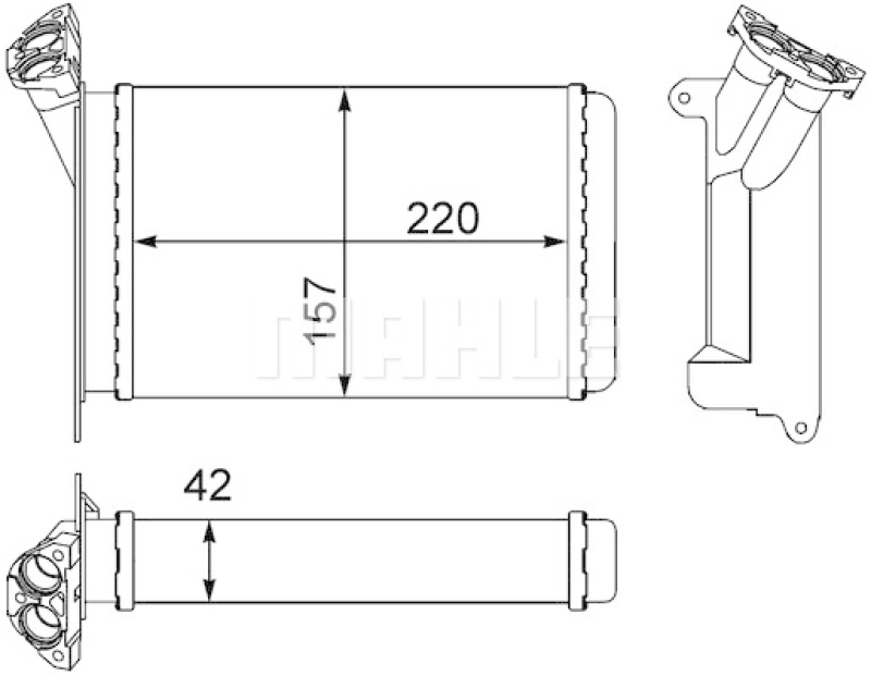 MAHLE Heat Exchanger, interior heating