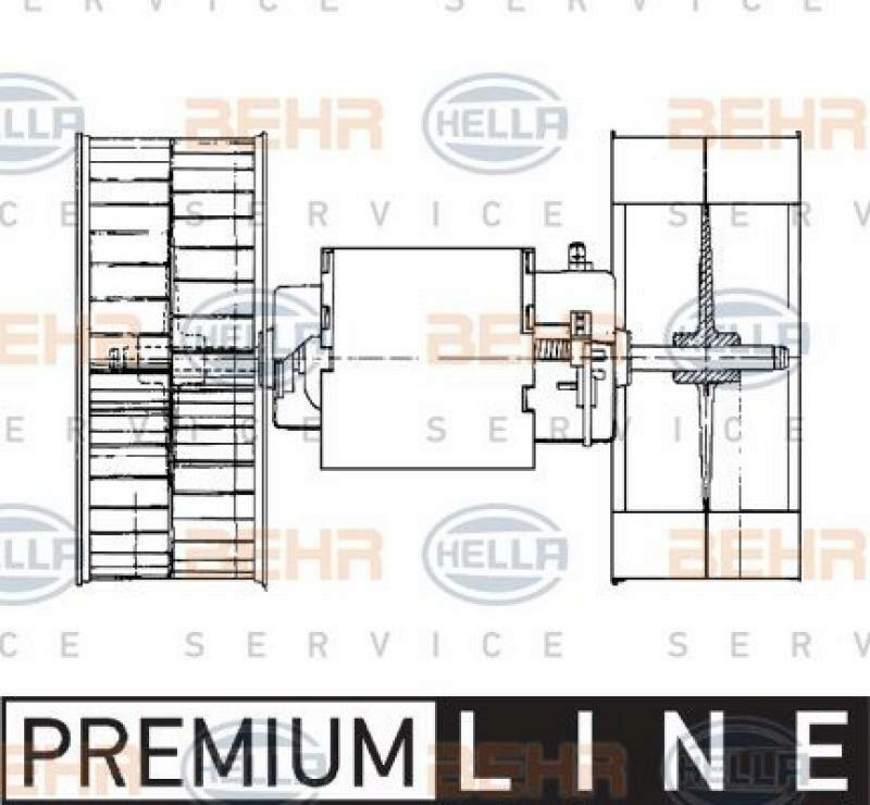 HELLA Interior Blower BEHR HELLA SERVICE *** PREMIUM LINE ***