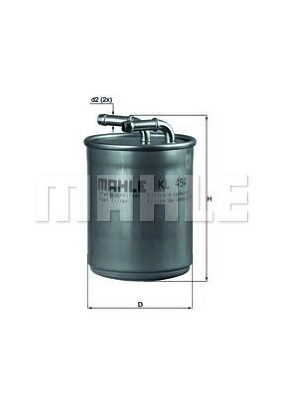 MAHLE Kraftstofffilter KL 494
