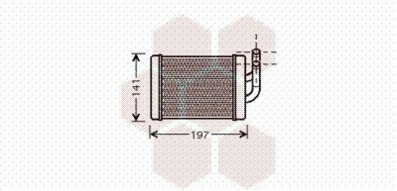VAN WEZEL Wärmetauscher, Innenraumheizung
