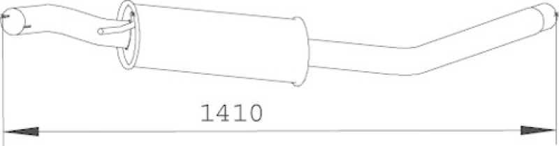 DINEX Mittelschalldämpfer